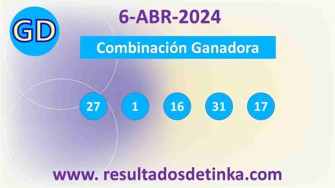 Gana Diario del Sábado 6 de Abril de 2024