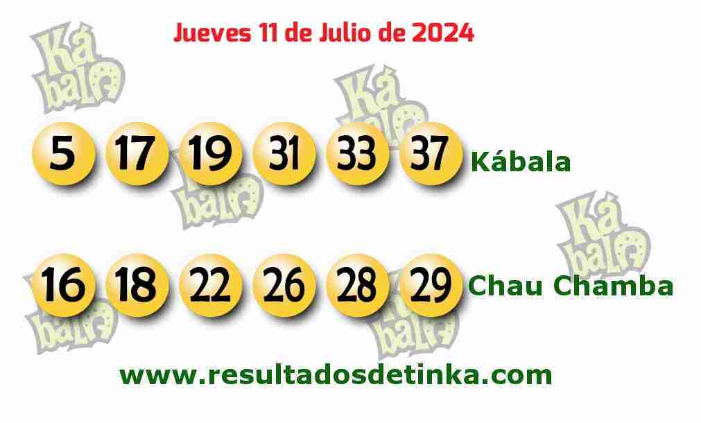 Kábala del Jueves 11 de Julio de 2024