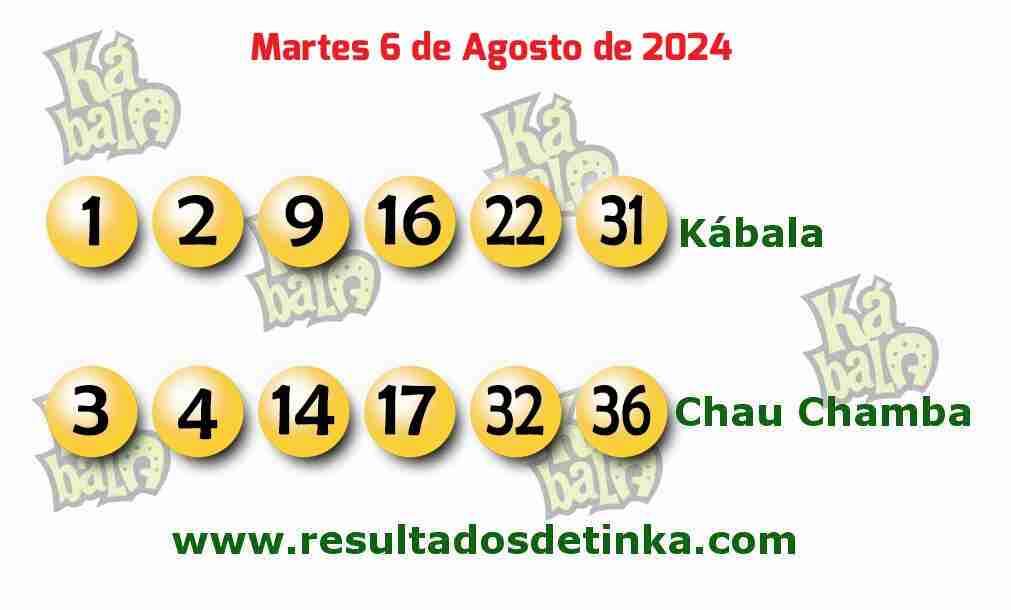 Kábala del Martes 6 de Agosto de 2024