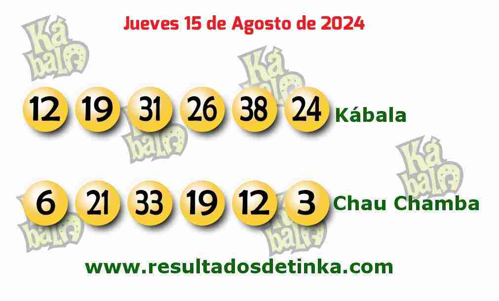 Kábala del Jueves 15 de Agosto de 2024