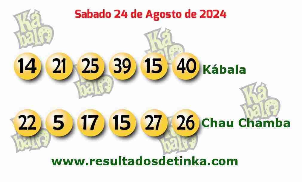 Kábala del Sábado 24 de Agosto de 2024