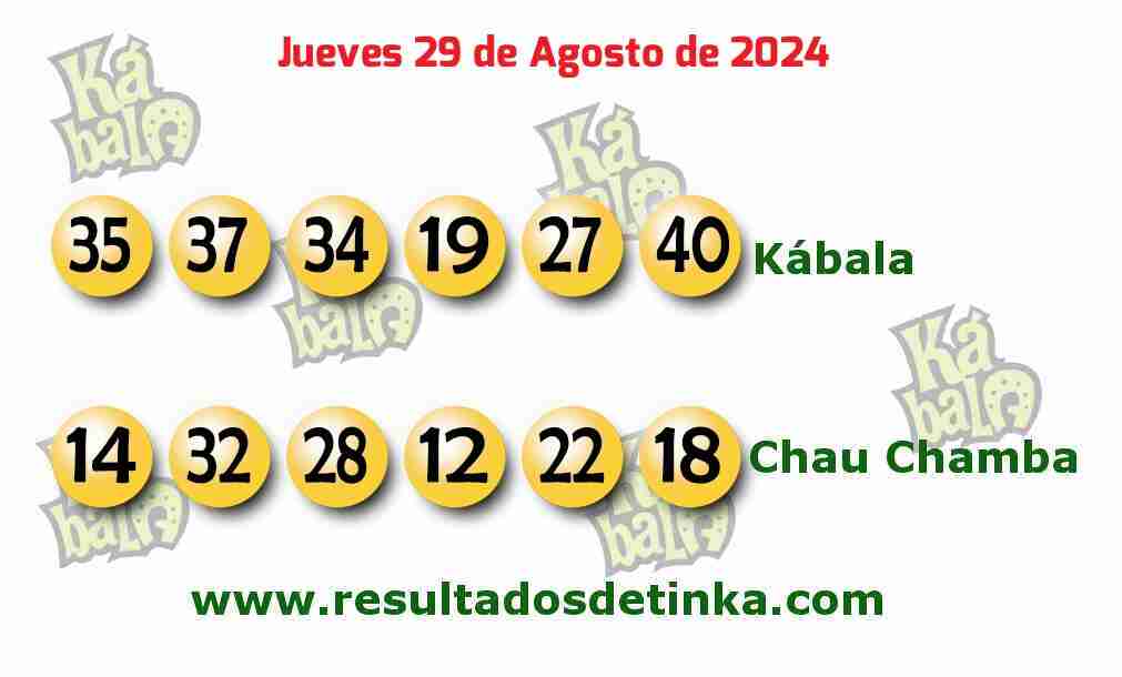 Kábala del Jueves 29 de Agosto de 2024