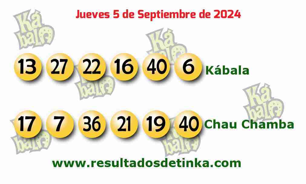 Kábala del Jueves 5 de Septiembre de 2024