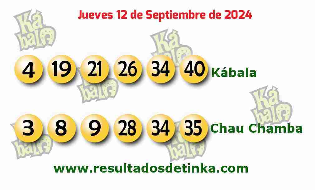 Kábala del Jueves 12 de Septiembre de 2024