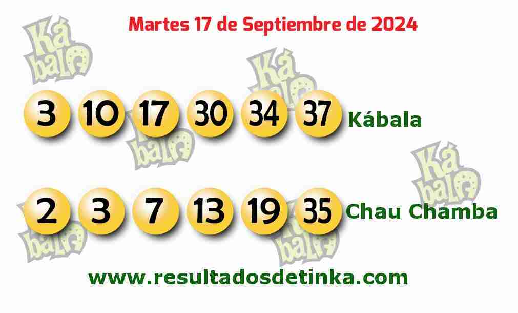 Kábala del Martes 17 de Septiembre de 2024