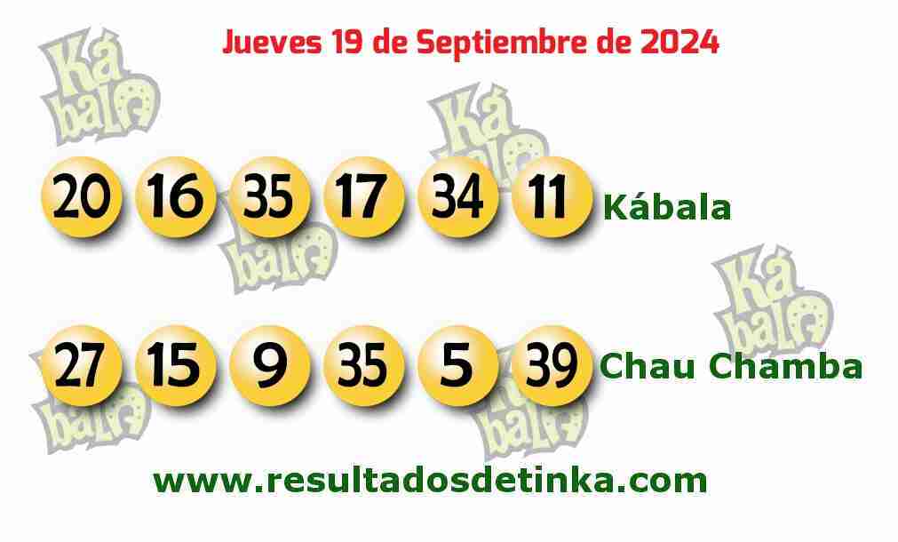 Kábala del Jueves 19 de Septiembre de 2024