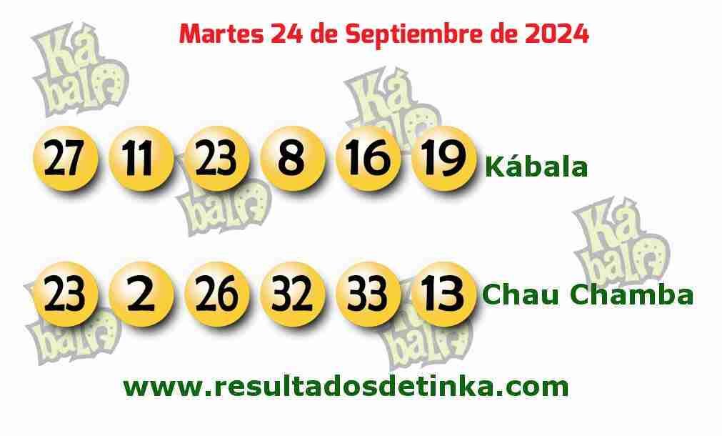 Kábala del Martes 24 de Septiembre de 2024