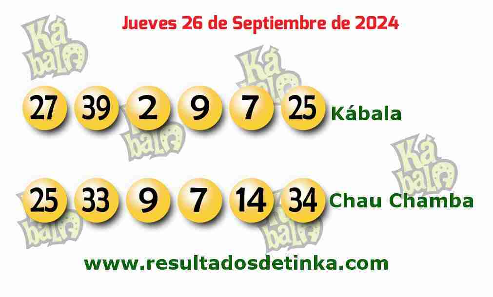 Kábala del Jueves 26 de Septiembre de 2024