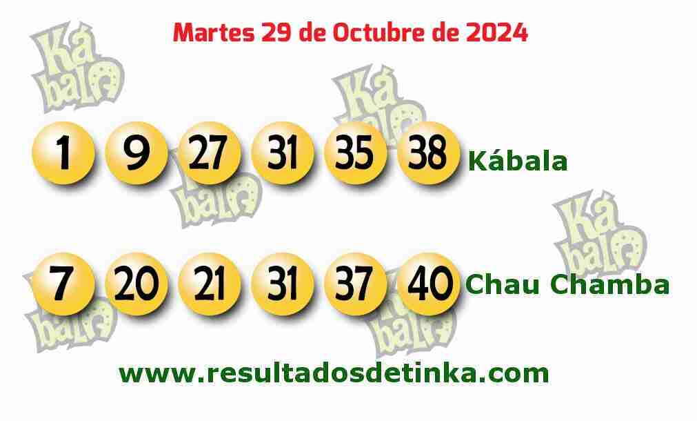 Kábala del Martes 29 de Octubre de 2024