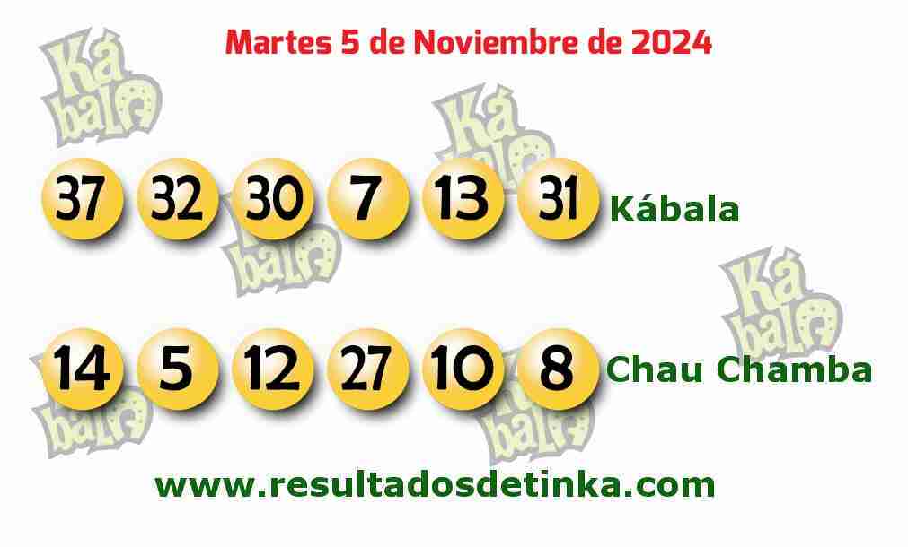 Kábala del Martes 5 de Noviembre de 2024