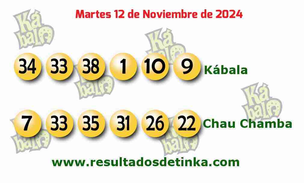 Kábala del Martes 12 de Noviembre de 2024