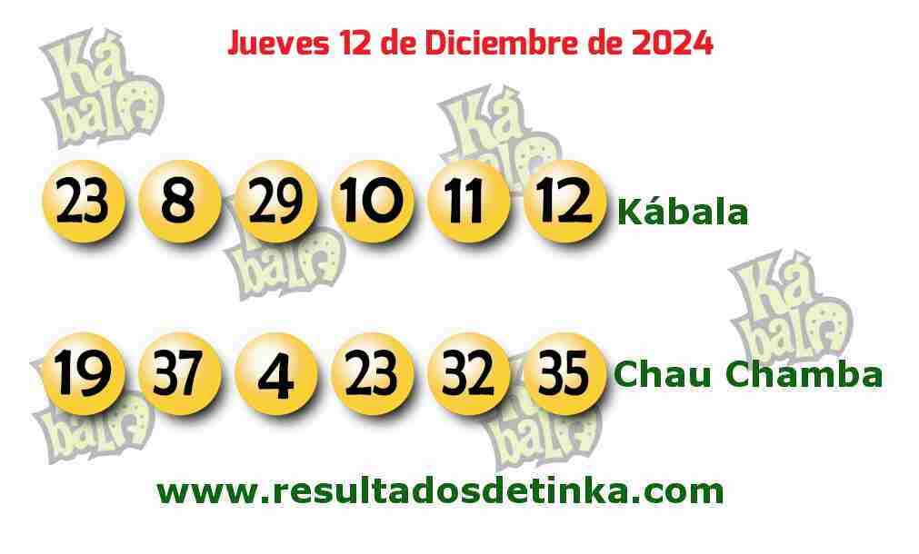 Kábala del Jueves 12 de Diciembre de 2024