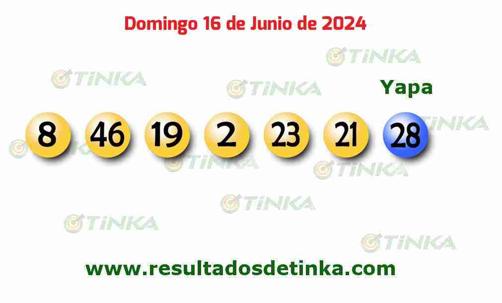 Tinka del Domingo 16 de Junio de 2024