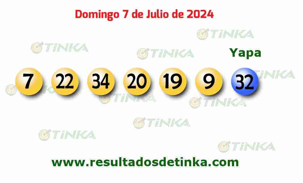 Tinka del Domingo 7 de Julio de 2024