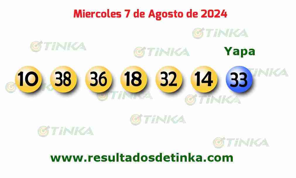 Tinka del Miércoles 7 de Agosto de 2024