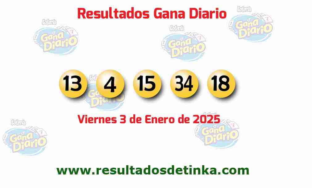 Gana Diario del Viernes 3 de Enero de 2025