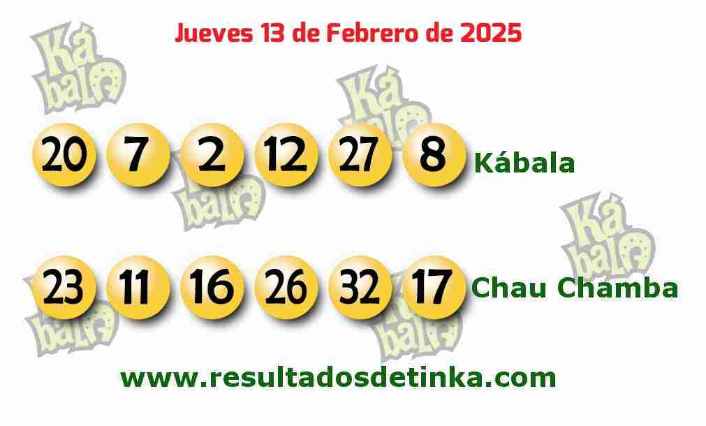 Kábala del Jueves 13 de Febrero de 2025