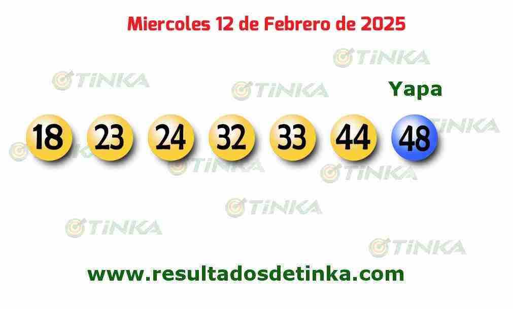 Tinka del Miércoles 12 de Febrero de 2025