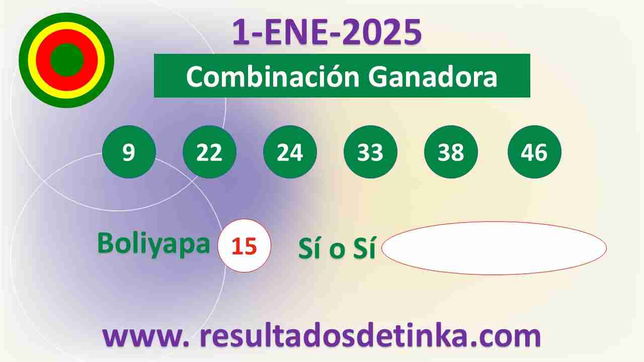 Tinka del Miércoles 1 de Enero de 2025